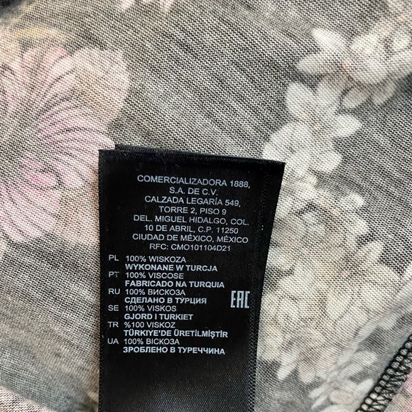 💐Sandro Paris Floral Short Sleeve Open Back Top - Picture 8 of 8